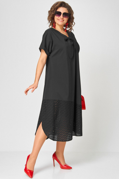 Платье EVA GRANT 7293 чёрный - фото 14