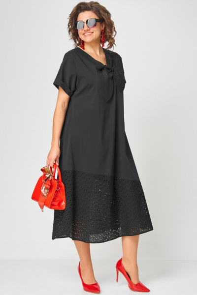 Платье EVA GRANT 7293 чёрный - фото 13