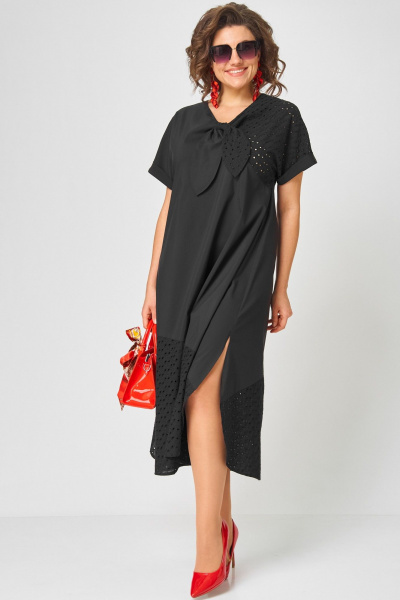 Платье EVA GRANT 7293 чёрный - фото 12