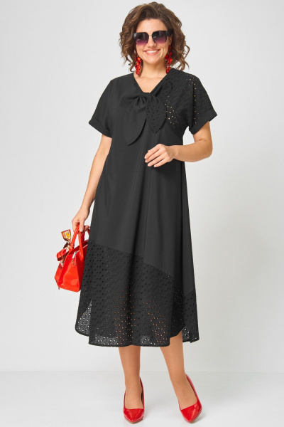 Платье EVA GRANT 7293 чёрный - фото 11