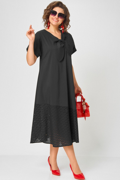 Платье EVA GRANT 7293 чёрный - фото 10