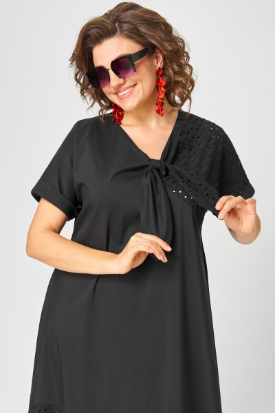 Платье EVA GRANT 7293 чёрный - фото 6