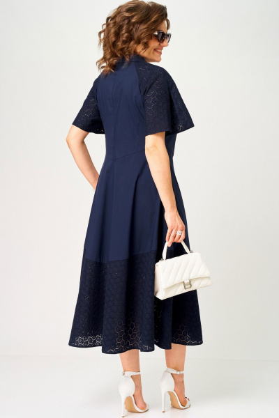 Платье EVA GRANT 7216 синий - фото 11