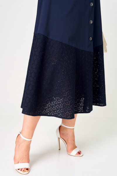 Платье EVA GRANT 7216 синий - фото 9