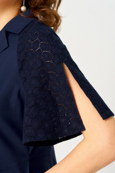 Платье EVA GRANT 7216 синий - фото 8