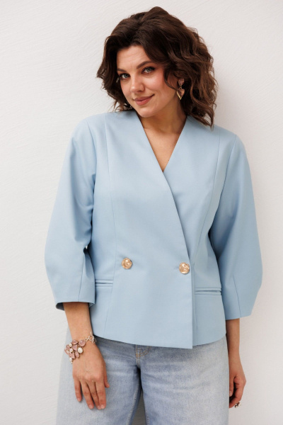 Жакет Anelli 1842 голубка - фото 8
