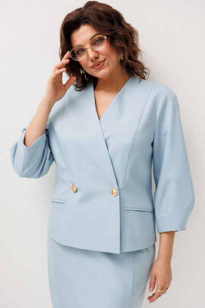 Жакет Anelli 1842 голубка - фото 1