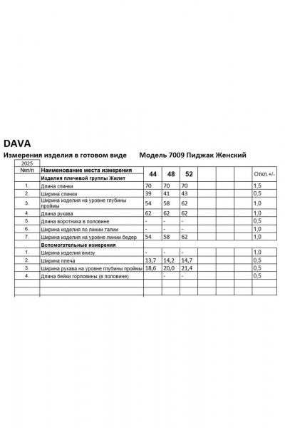Жакет DAVA 7009 серый - фото 16
