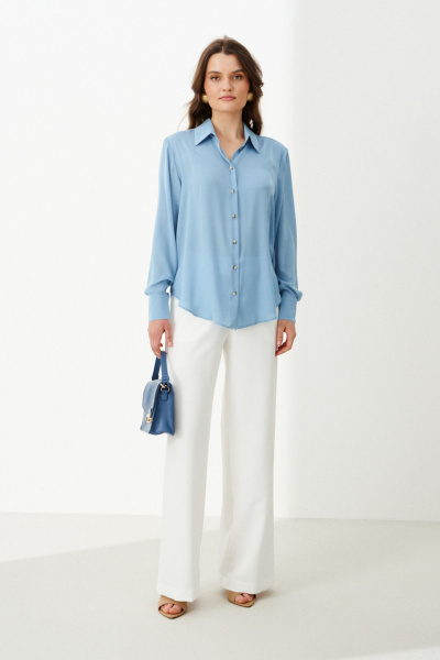 Блуза Панда 103045 голубой - фото 2