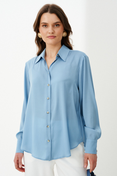 Блуза Панда 103045 голубой - фото 3