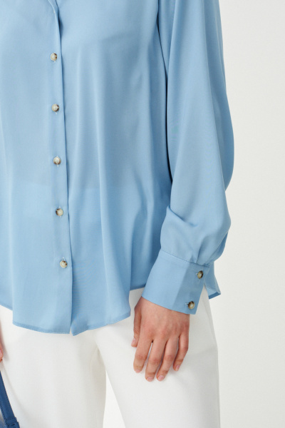 Блуза Панда 103045 голубой - фото 4