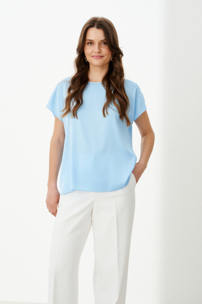 Блуза Панда 109740 голубой - фото 1