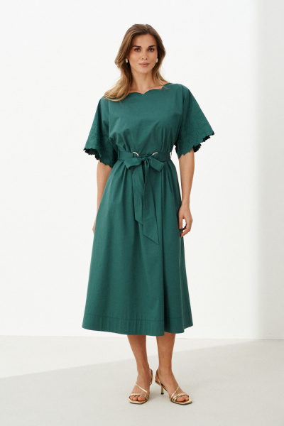 Платье Панда 125080 изумрудный - фото 2