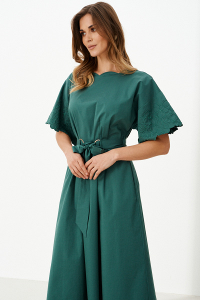 Платье Панда 125080 изумрудный - фото 3