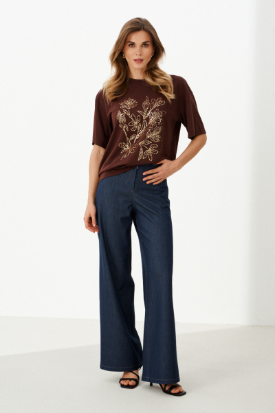 Джемпер Панда 126740 коричневый - фото 2