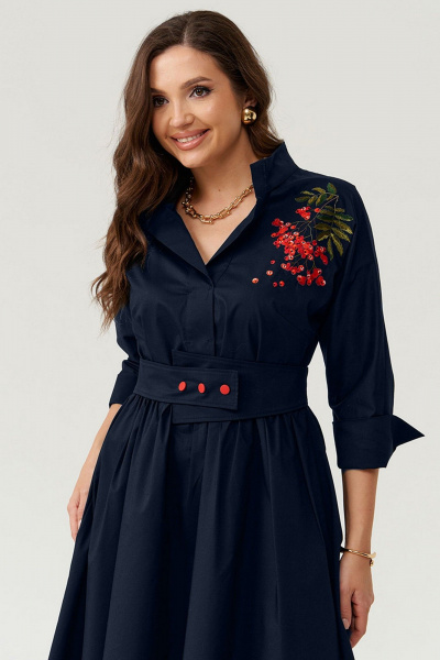 Платье Панда 83980 синий - фото 2