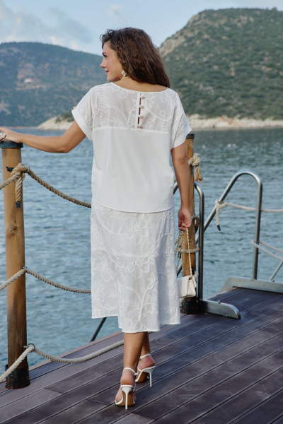 Блуза, юбка Vittoria Queen 27993 молочный - фото 6