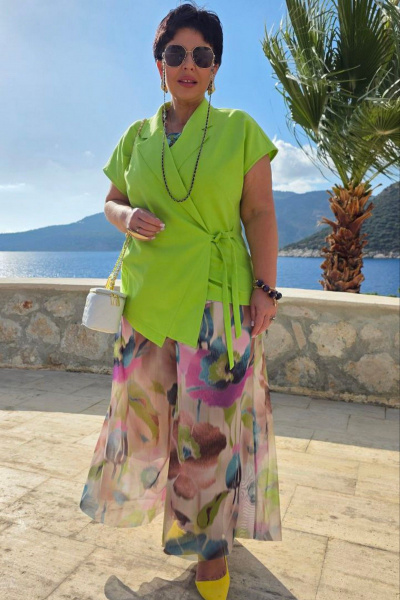 Блуза, брюки Vittoria Queen 28363к мультиколор - фото 4