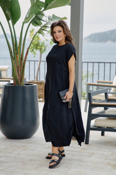 Платье Vittoria Queen 28573 черный - фото 5