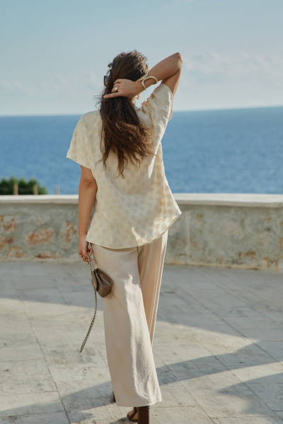 Брюки Vittoria Queen 28663бр бежевый - фото 5