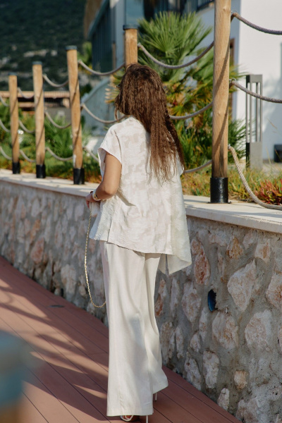 Брюки Vittoria Queen 28733бр белый - фото 6