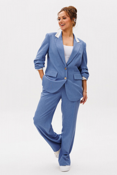 Брюки, жакет Mubliz 242 голубой - фото 24