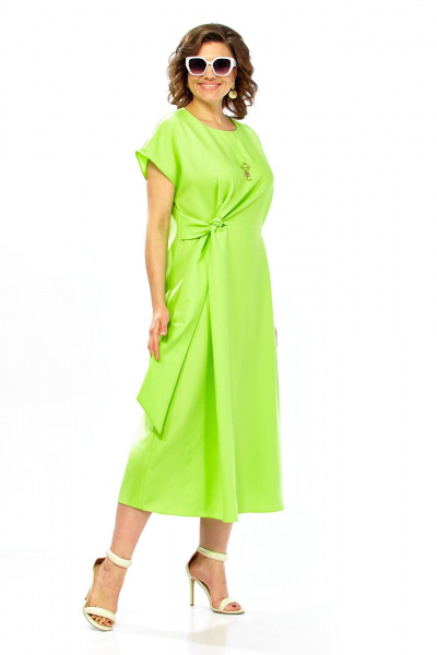 Платье Ольга Стиль С-1019 лимонный - фото 4