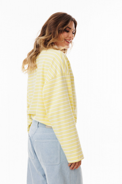 Джемпер EOLA 3052.3 лимонный_в_полоску - фото 9