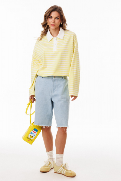 Джемпер EOLA 3052.3 лимонный_в_полоску - фото 3