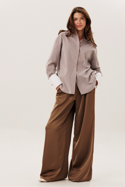 Рубашка DILIA 6009 коричневый - фото 1