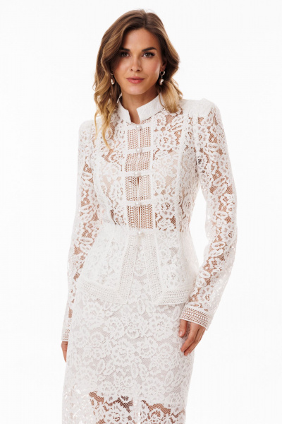 Блуза EOLA 3067 молочный - фото 6