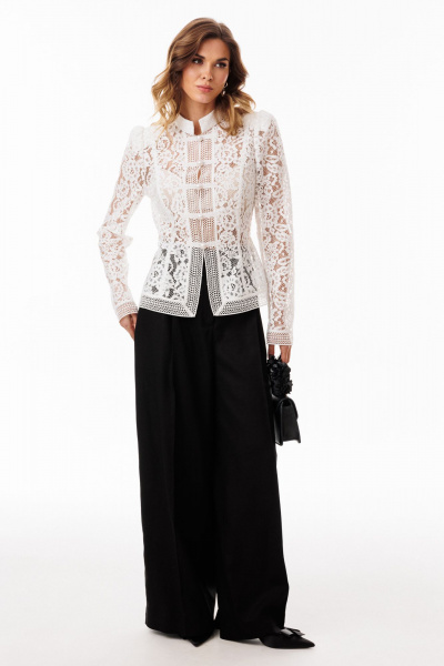 Блуза EOLA 3067.2 молочный - фото 3