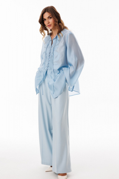 Брюки EOLA 3071.1 голубой - фото 6