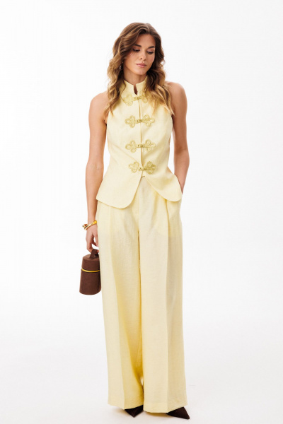 Брюки EOLA 3074 сливочное_масло - фото 3