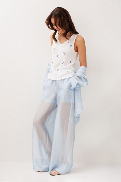 Блуза, брюки Butеr 3284 голубой - фото 7