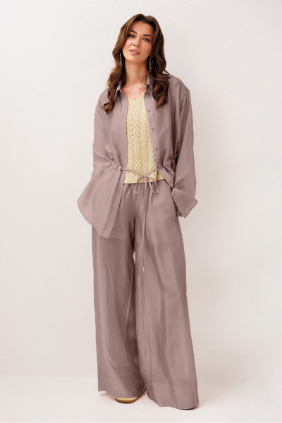 Блуза, брюки Butеr 3284 мокко - фото 4