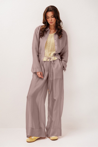 Блуза, брюки Butеr 3284 мокко - фото 3