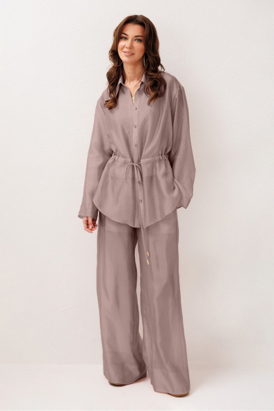 Блуза, брюки Butеr 3284 мокко - фото 2