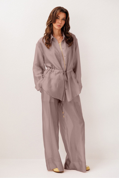 Блуза, брюки Butеr 3284 мокко - фото 1