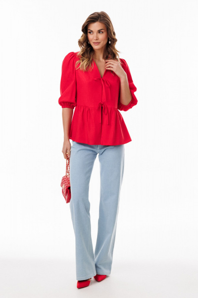 Блуза EOLA 3075.1 красный - фото 3