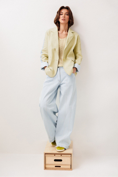 Жакет Butеr 3286 нежная олива - фото 3