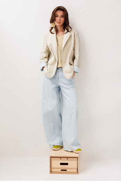 Жакет Butеr 3286 светло-серый - фото 3