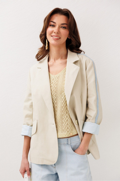 Жакет Butеr 3286 светло-серый - фото 2