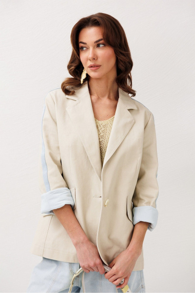 Жакет Butеr 3286 светло-серый - фото 1