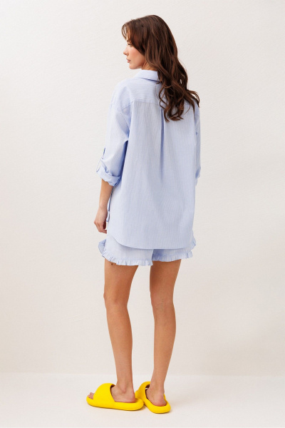 Блуза Butеr 3297 голубой - фото 9