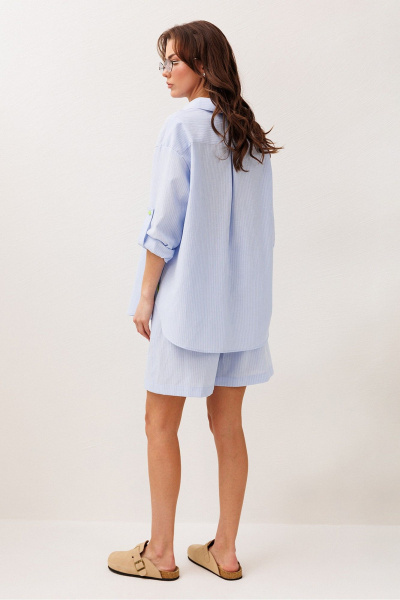 Блуза Butеr 3297 голубой - фото 3