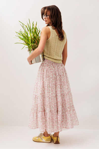 Юбка Butеr 3299 розовые цветы - фото 8