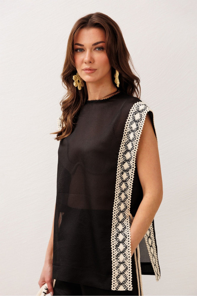 Туника Butеr 3302 черный - фото 3
