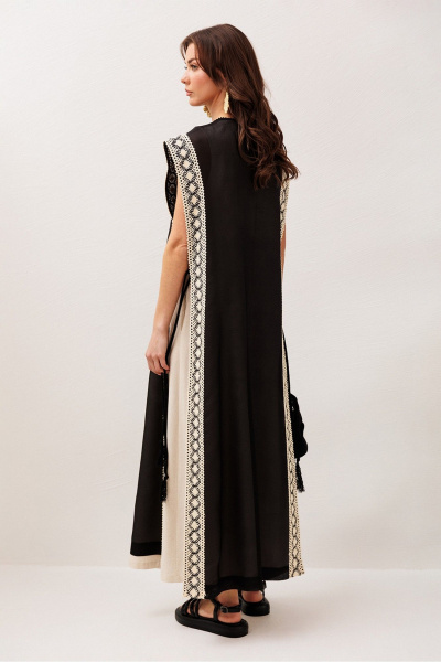 Платье Butеr 3303 черный + натуральный - фото 7