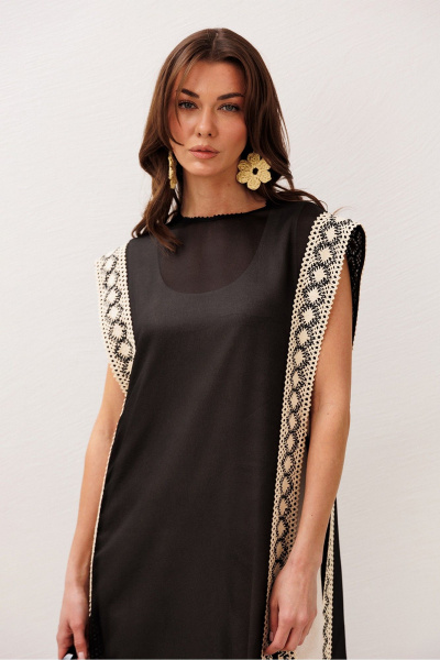 Платье Butеr 3303 черный + натуральный - фото 6